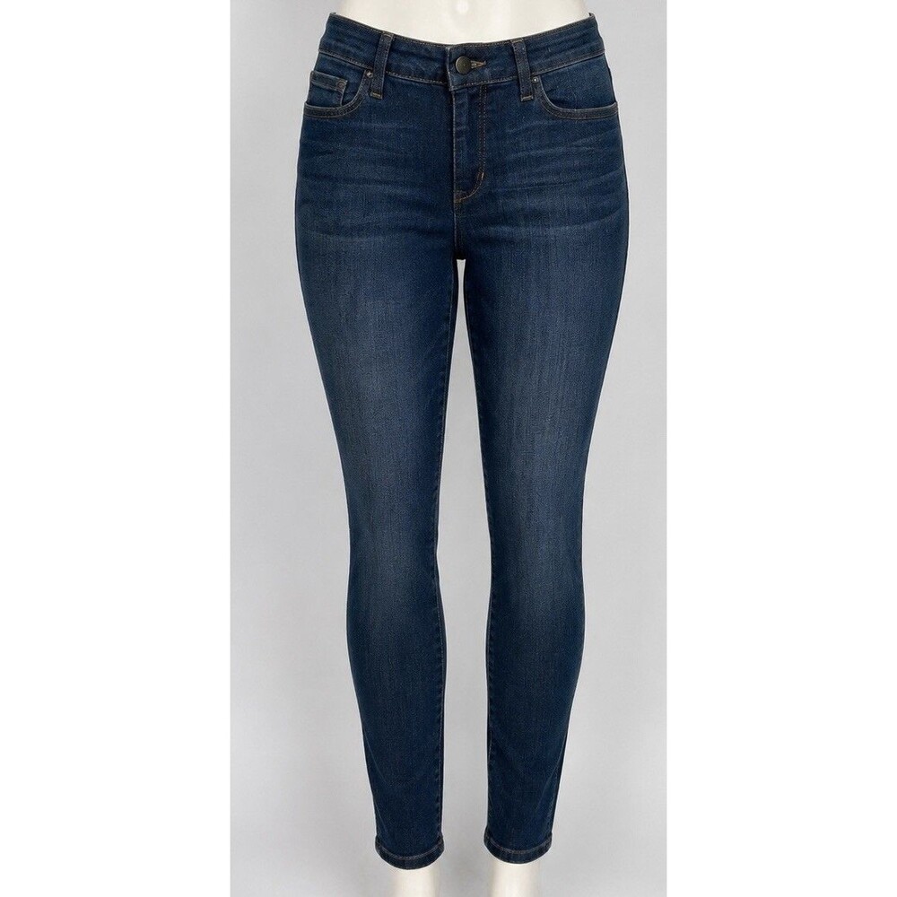 Joe’s Jeans The Icon Women’s Skinny Ankle Jeans Dark Wash Distressed Stretch 28